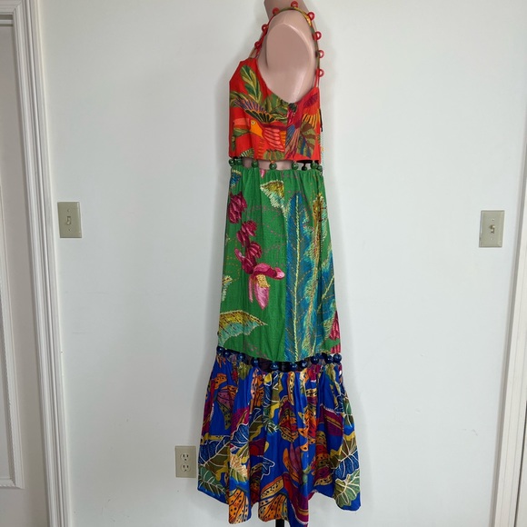 Farm Rio Mixed Prints MIDI Dress - Picture 4 of 11